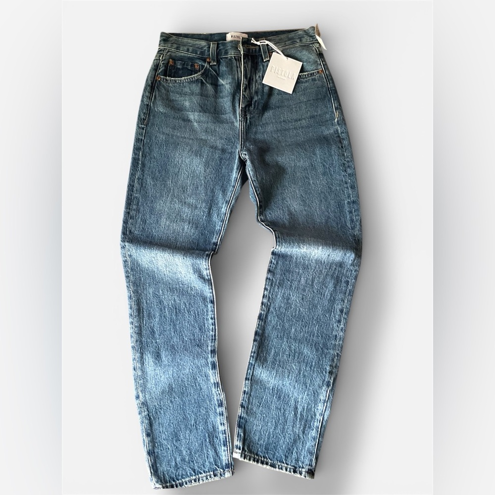 NWT Pistola Teagan High Rise Straight jeans denim sz 25 pants new